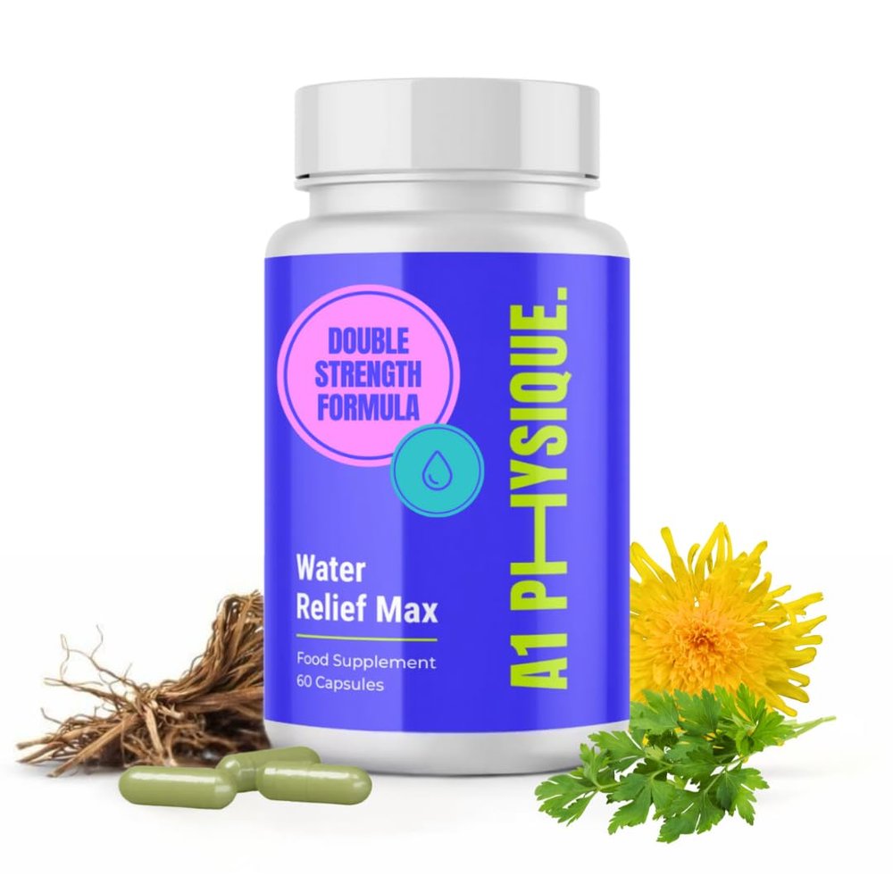 A1 Physique Water Retention Tablets for Fluid Retention - Double Strength Natural Water Balance Tablets with Dandelion Leaf Extract & Parsley Leaf for Fast Bloating Relief and Water Retention Remedy