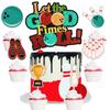 Bowling Cake Toppers 7-Pcs Themed Happy Birthday Decorations, Boy or Girl Themed Birthday Party, a Kid's Vintage Bowling Themed Party, or a Baby Shower Let the Good Things Roll! Decorations. SugarGera view 1