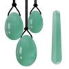 Yoni Egg for Kegel Exercise Yoni Egg Set Vaginal Tightening Love Egg Kegel Exerciser Natural Stone Crystal Yoni Wand Kegel Ball Set,Drilled with Box view 2