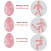 Yoni Egg for Kegel Exercise Undrilled Rose Quartz Yoni Egg Set Tiger Eye Jade Eggs Obsidian Kegel Exercise Yoni Eggs Exerciser,Amethyst view 3