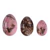 Yoni Egg for Kegel Exercise Undrilled Rose Quartz Yoni Egg Set Tiger Eye Jade Eggs Obsidian Kegel Exercise Yoni Eggs Exerciser,Amethyst view 4