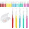 50Pcs Braces Brushes for Cleaning with Storage Case, Interproximal Interdental Brush Between Teeth, 5 Colors Braces Floss Picks Oral Dental Hygiene Toothpick Tooth Cleaners (50) view 1
