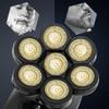 7D Independently 7 Cutter Floating Head Waterproof Electric Razor Multifunction USB Charge Trimmer Men Shaver For Men (Gold) view 3