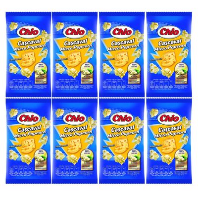 CHIO Micro Popcorns Cascavel 80g | Microwave Flavoured Popcorns Seeds| 100% Gust CHIO | Popping Pop Corn Kernels for The Family | Movie Night Helathy Snack (Cascavel 80g, 4 Pack)