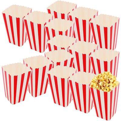 Luckious Reusable Popcorn Bags and Buckets - Perfect for Movie Nights, Parties, and Birthdays - Popcorn Favor Boxes for Fun Snacking, 15 PCS POPCORN BOXES