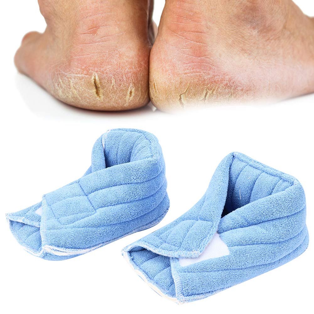 2Pcs 2Pcs Heel Protectors,Foot Heel Support Anti Decubitus,Heel Protectors,Foot Ankle Warm Cover for Elderly Bed Nursing Care