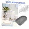 OKUMEYR Draining Soap Box and Bar Soap Holder Gray Household Kitchen and Bathroom Countertop Storage Rack with Drainage for Sink and Washbasin Use view 3