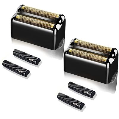 Shaver Replacement Foil compatible with BaByliss Barberology Double FXFS2G Metal shaver foil replacement (Black 2 Pack)