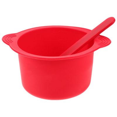 Beavorty 2sets Silicone Wax Melting Bowl Wax Warmer Liner for Hair Removal Beauty Mask Easy to Clean Replacement Dish