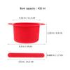 Beavorty 2sets Silicone Wax Melting Bowl Wax Warmer Liner for Hair Removal Beauty Mask Easy to Clean Replacement Dish view 2