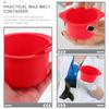 Beavorty 2sets Silicone Wax Melting Bowl Wax Warmer Liner for Hair Removal Beauty Mask Easy to Clean Replacement Dish view 3