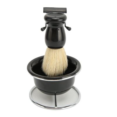 Vomeko 5-in-1 Shaving Brush Set Includes Shaving Bowl Shaver and Brush Holder Shaving Brush Set Ideal for Dad, Husband, Boyfriend Birthday and Valentine's Day Gifts