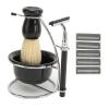 Vomeko 5-in-1 Shaving Brush Set Includes Shaving Bowl Shaver and Brush Holder Shaving Brush Set Ideal for Dad, Husband, Boyfriend Birthday and Valentine's Day Gifts view 3