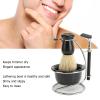 Vomeko 5-in-1 Shaving Brush Set Includes Shaving Bowl Shaver and Brush Holder Shaving Brush Set Ideal for Dad, Husband, Boyfriend Birthday and Valentine's Day Gifts view 4