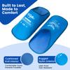 Hilph Foot Ice Pack Slippers for Plantar Fasciitis 2 Pack, Ice Pack for Feet Hot Cold Compression Therapy Gel Ice Slippers for Foot Neuropathy, Diabetic Foot, Swollen Feet, Gout Relief - Light Blue view 4