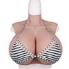 HUANQIN Simulation Boob Fake Breasts False Breasts False Boobs Silicone Filled G Cup, Simulation Breast Fake Boobs Cosplay Crossdresser Breast, Fake Breasts for Cosplay Silicone Cosplay Boobs, Ivory view 1