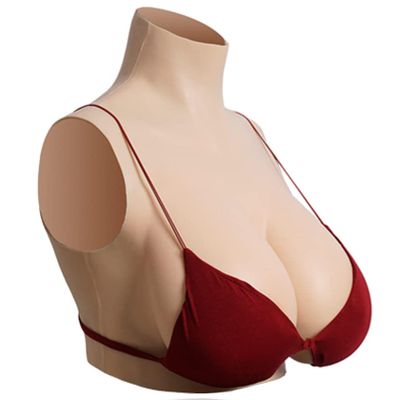 Silicone Breast Form Realistic Breast Plates Artificial Breast Silicone Filled C Cup, Simulation Breast Fake Boobs Cosplay Crossdresser Breast, Silicone Breast Forms False Enhancer, Asian Yellow