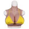 HUANQIN Silicone Breast Form Realistic Breast Plates Artificial Breast Cotton Filled Z Cup, Drag Queen Transgender Cosplay Realistic Breastplate, Silicone Breast Forms Realistic Breastplate, Ivory view 1