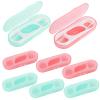 Amabro Portable Floss Picks Case, 6 Travel Floss Sticks Box with 60 Pcs Small Dental Flosser Picks Holder Toothpicks Dispenser for Home Travel Cleaning Teeth Oral Care Handy Tool Teeth Cleaning view 1