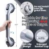 TAILI Suction Grab Rails for Bathroom 2 Pack, 43 CM Suction Handles for Shower, MAX Hold 110 KG Bath Safety Grab Rail for Elderly, Senior, Disabled, No Drilling Handle, Disability Aids - Silver view 4
