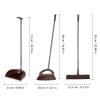 SENZZ Broom and Dustpan Kit, 34.5 Inch Long Handled Dustpan and Brush Set, Dust Pan and Broom with Extendable Handle, Broom Cleans Dustpan Combo for Indoor Outdoor Lobby Kitchen Cleaning and Sweeping view 2