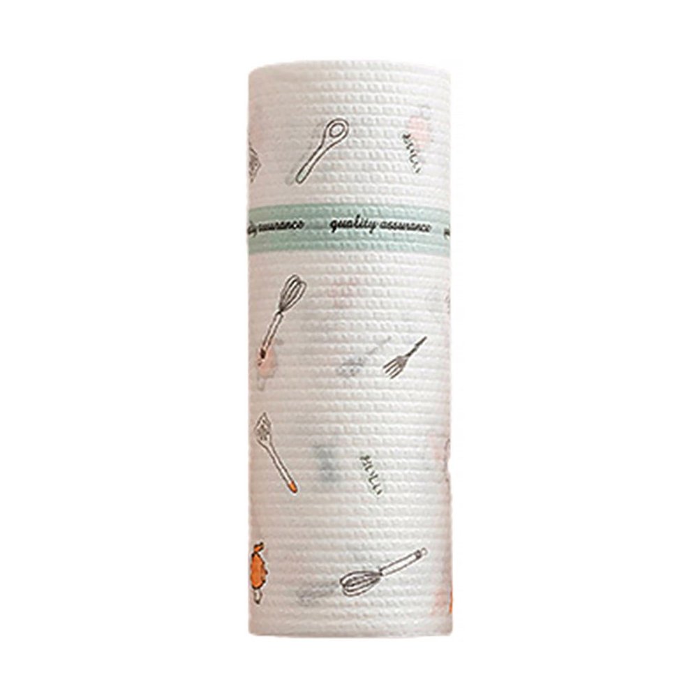 Katolang Kitchen Paper Towel 50/100/200Pcs/Roll Super Water Oil Absorbent Reusable Washable Tear-Off Kitchen Paper Food Grade Napkins Paper Towel 200pcs