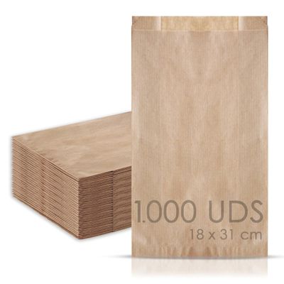 Paper bags (1.000, 18+7x31 cms)