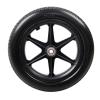 12 Inch Light Gray/Black Wheelchair Casters Wheelchair Accessories Rear Wheels PU Tire Solid Wheels Manual Wheelchair Rear Wheels 1 pcs (Color : Black, Size : 1 pcs) view 1