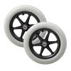 1 Pair Of 12 Inch Wheelchair Swivel Wheels, PU Spare Solid Rear Wheels, Light Gray Black Accessories Non-slip Rear Wheels (Color : Gray) view 1