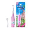 Brush-Baby - BabySonic Pink Electric Toothbrush, 0-36 Months - Soft, Gentle Vibrating Toothbrush for Sensitive Gums & New Teeth - with LED Light & Suction Base - Baby & Toddler Brush Heads view 1