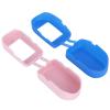 2Pcs Portable Silicone Fingertip Pulse Monitor Cover for Travel Home (blue+pink) view 4