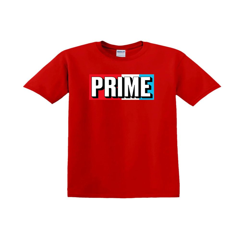 Moonbow Printed Prime Drink Hydration Flavour Logan Paul KSI Funny Unisex Youtuber T-Shirt Red