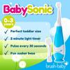 Brush-Baby - BabySonic Blue Electric Toothbrush, 0-36 Months - Soft, Gentle Vibrating Toothbrush for Sensitive Gums & New Teeth - with LED Light & Suction Base - Baby & Toddler Brush Heads view 2