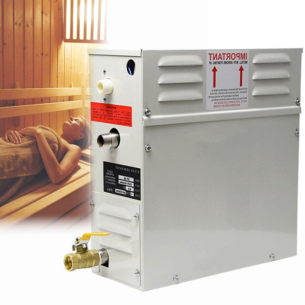 CYMYYDS Steam Generator Sauna Steam Bath Machine For Home Sauna Room SPA Fumigation Machine With Digital Controller, 32-210F Stainless Steel Sauna Heater,6KW-380V