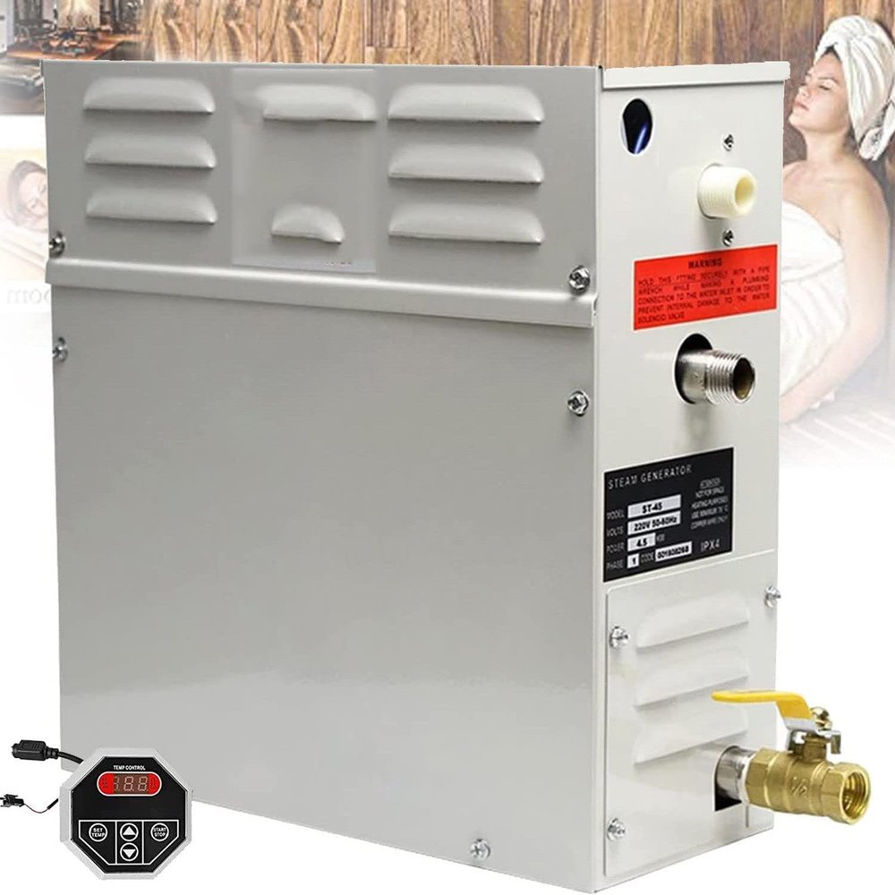 CYMYYDS Sauna Heater 3KW/4.5KW/6KW/8KW/9KW Sauna Steam Generator, Home Sauna Room SPA Steam Engine with External Controller, Automatic Heat Storage 35-55 ,8KW-380V
