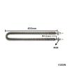 DELURA U Shape Fin Heater Electric Finned Heating Element SUS304 Tubular Heater For Sauna Stove 1kw/1.2kw/1.5kw/2kw/2.5kw (Size : 1500w L400mm) view 2