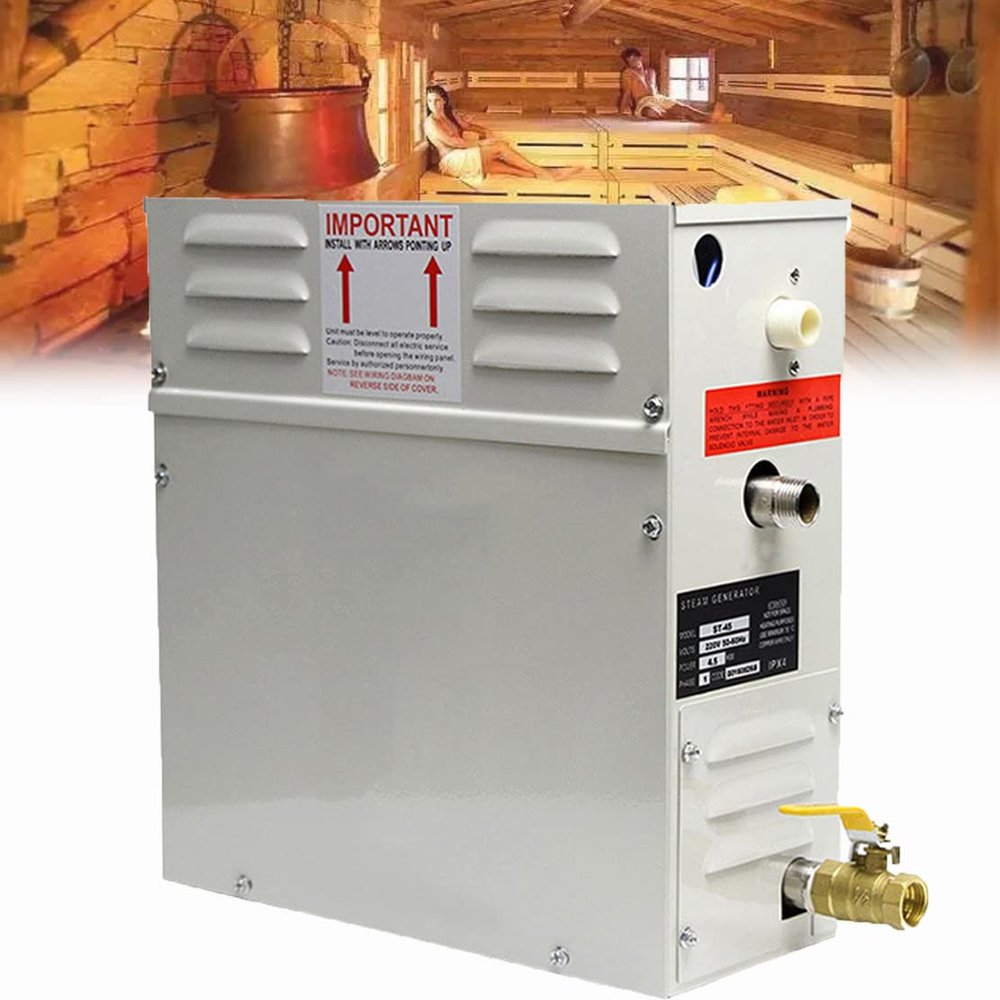 CYMYYDS 3KW/4.5KW/6KW/8KW/9KW Steam Generator for Sauna, Stainless Steel Sauna Steam Bath Machine, Ideal for Sauna/Turkish Bath/Shower/SPA,6KW-380V