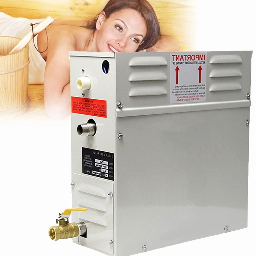 CYMYYDS Steam Generator for Shower Home, Stainless Steel Steam Machine Sauna Bath SPA Steam Shower, Bathroom Sauna Heaters Suitable for Home Sauna Room SPA,9KW-220V
