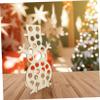 Anneome Christmas Countdown Calendar Wooden Snowman Chocolate Rack DIY Painting Shelf for Home Office Decoration view 4