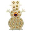 OHPHCALL Christmas Calendar Snowman Wooden Candy Holder with 24 Compartments for Store and Party Use view 1
