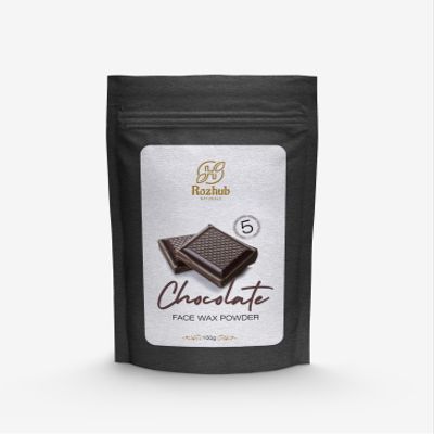 Rozhub Naturals Chocolate Facial Wax Powder, 5 min Painless Natural Face Hair Removal Waxing Powder, Easy to use at home, No chemicals - No Irritation, No Skin rashes -100gm
