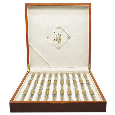 Akersunder Genuine Dried Cordyceps sinensis/winterworm summerherb, Ophiocordyceps sinensis, naqu cordyceps nagqu Featured Gift Set. (Specifications 1g 4pcs), 30 pcs