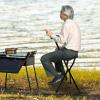 Lilyeriy Walking Stick Cane Chair, Folding Cane with Seat 90CM H Supports up to 100KG Convenient Outdoor Seating Crutches view 2