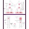 XJZHANG Electric Breast Nipple Massager, Chest Massage Machine with Simulated Human Massage Technique, Negative Pressure Vacuum Breast Cup Liposuction Device for Chest Enlargement Enhance view 3