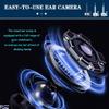 Ear Wax Removal Tool 1080P HD Ear Camera Set, Smart Endoscope With Storage Base, Ear Cleaner With Tweezers, Household Multifunctional Otoscope, Powerful Wifi Chip (Color : Blue A, Size : Set) view 4