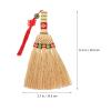 Homoyoyo Household Corn Broom Chinese Style Handle Natural Material Dust Brush for Cleaning for Bed Sofa Carpet Hard Reach Areas Wear-resistant view 4