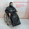 Wheelchair Cosy Cover, Wheelchair Blanket for Warmth and Comfort Wheelchair Leg Cover Plush Heated Blanket view 3