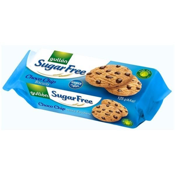 Gullon Sugar Free Biscuits (Pack of 3, Choco Chip Biscuits)