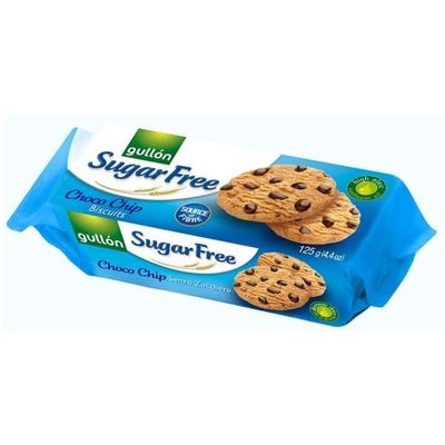 Gullon Sugar Free Biscuits (Pack of 5, Choco Chip Biscuits)
