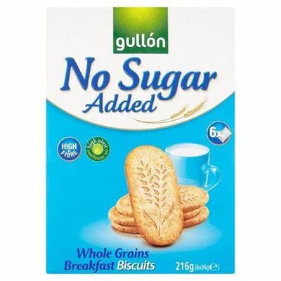 Gullon Sugar Free Biscuits (Pack of 5, Whole grains Breakfast Biscuits)